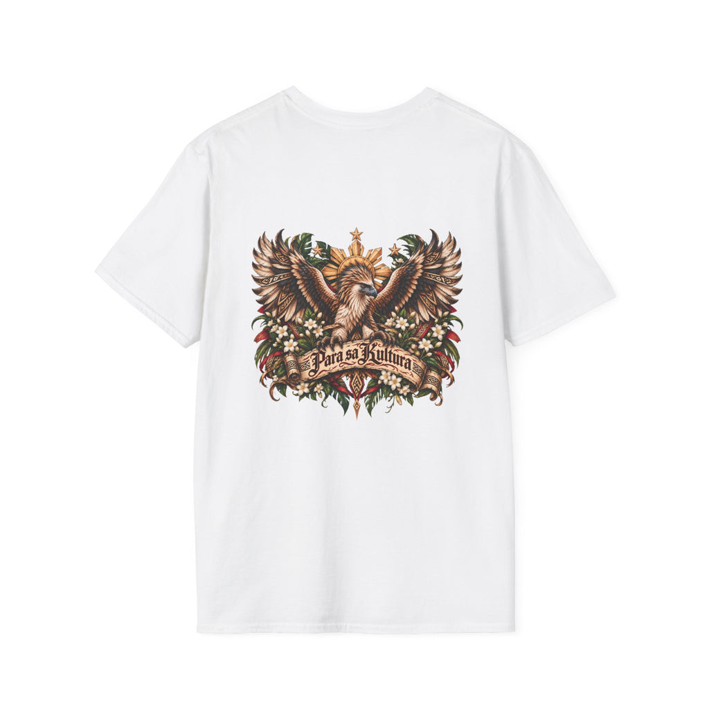 Vintage Tropical Cottage T-Shirt — 'Para Sa Kultura' Eagle Back Design