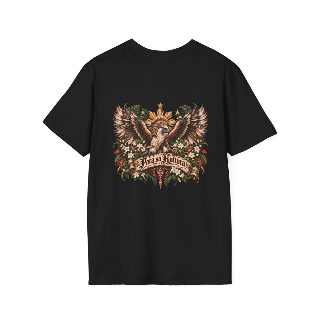 Vintage Tropical Cottage T-Shirt — 'Para Sa Kultura' Eagle Back Design