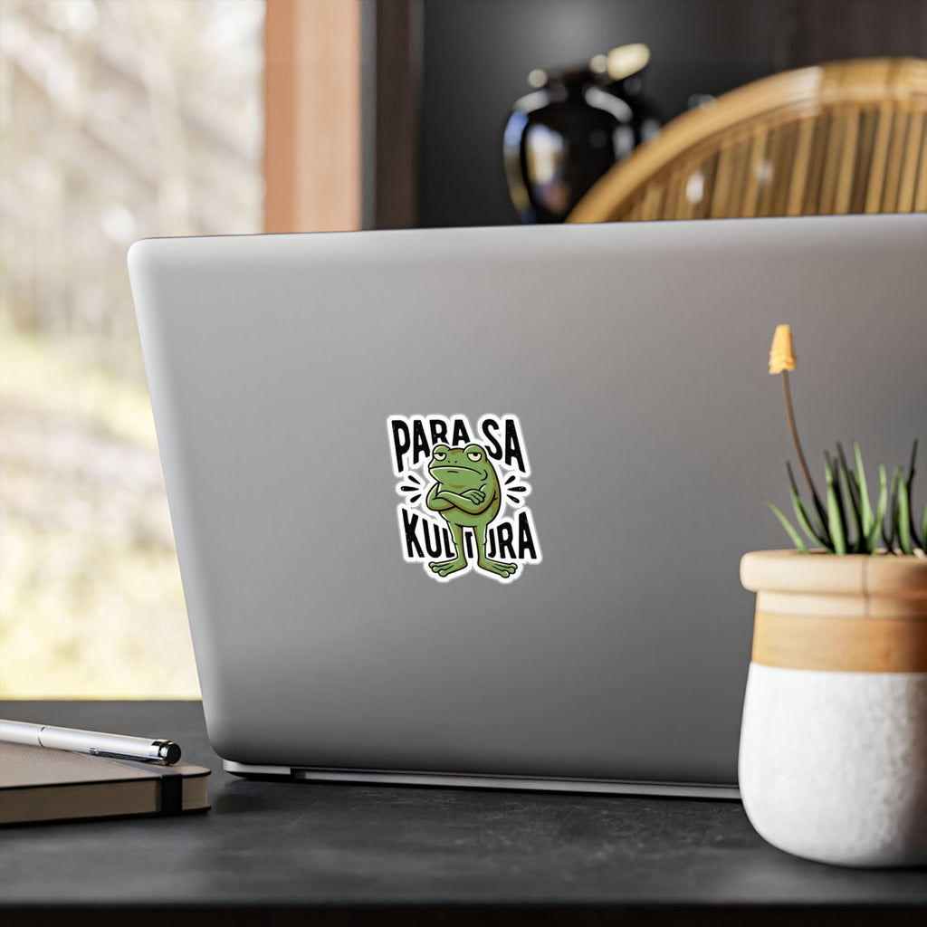 Frog 'Para Sa Kultura' Kiss-Cut Vinyl Sticker