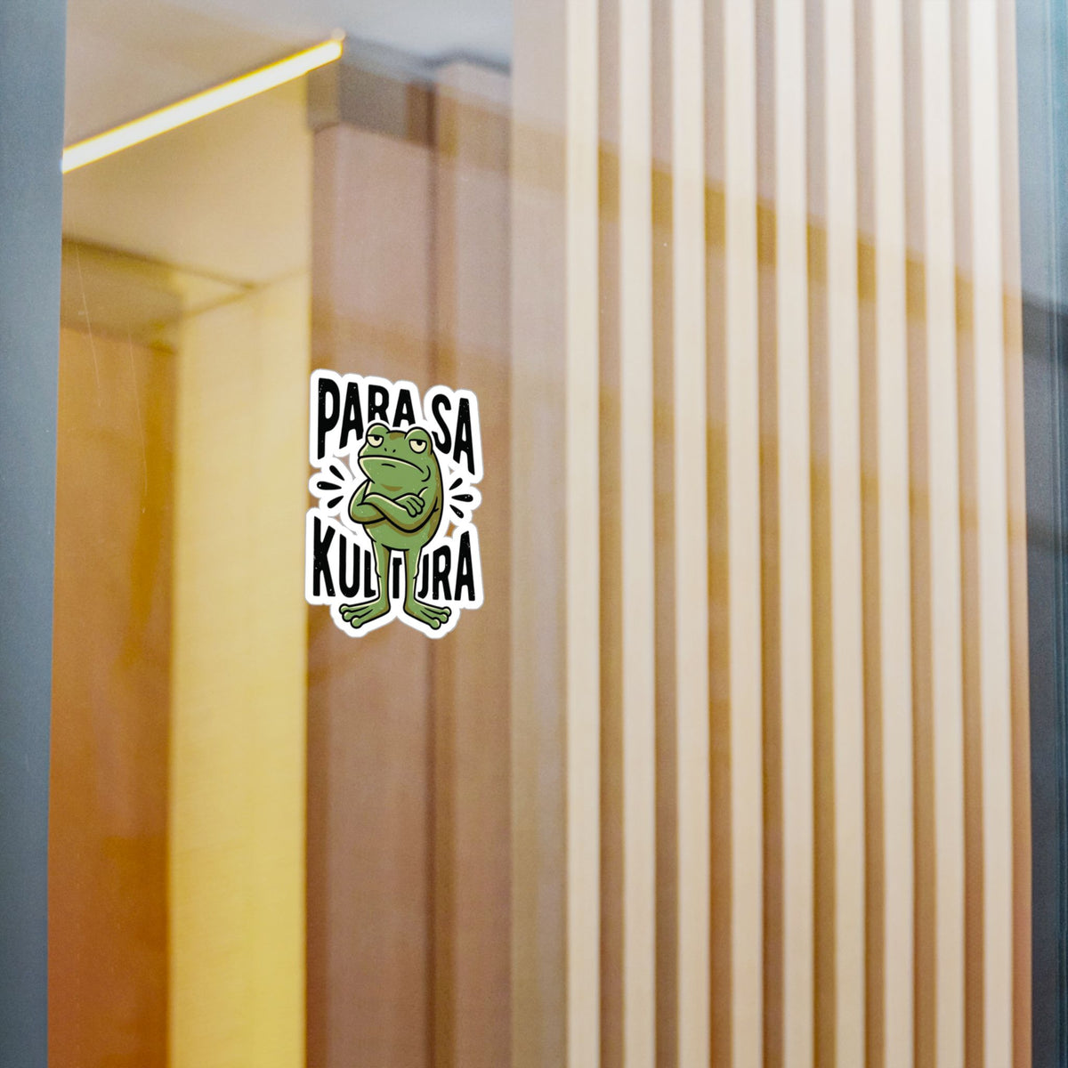 Frog 'Para Sa Kultura' Kiss-Cut Vinyl Sticker