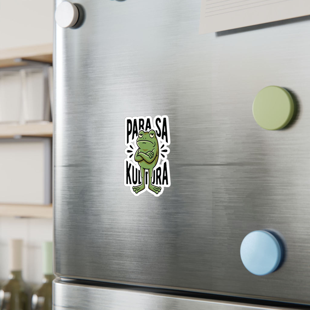 Frog 'Para Sa Kultura' Kiss-Cut Vinyl Sticker