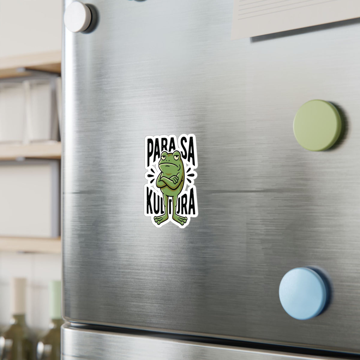 Frog 'Para Sa Kultura' Kiss-Cut Vinyl Sticker